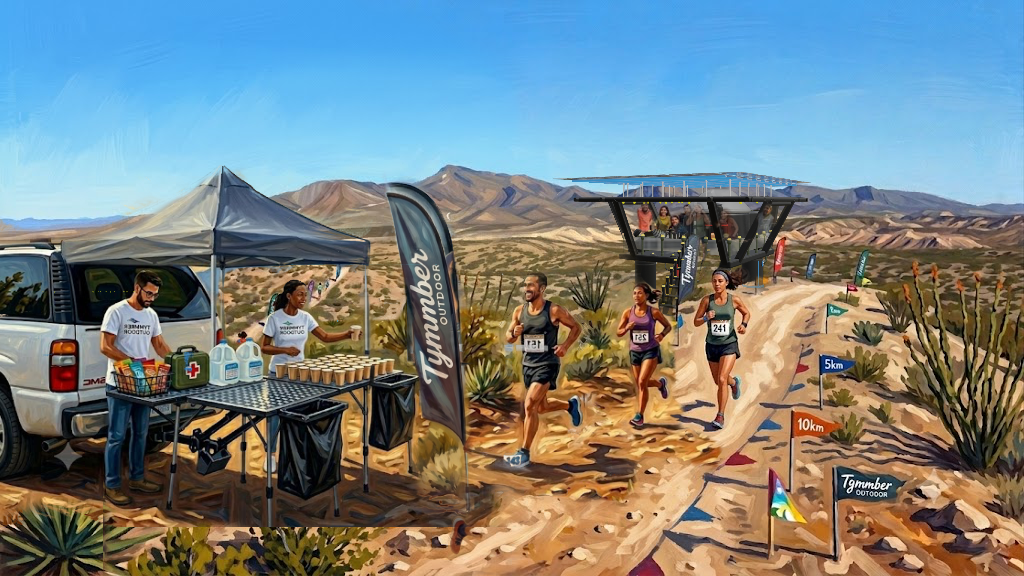 Tymmber Adventur · Trail race with RAAK and KANOPY · Runners on course · New Mexico