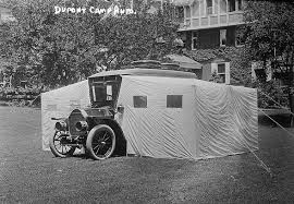 Duron's Camp Auto — car integrated with tent structure, circa 1912