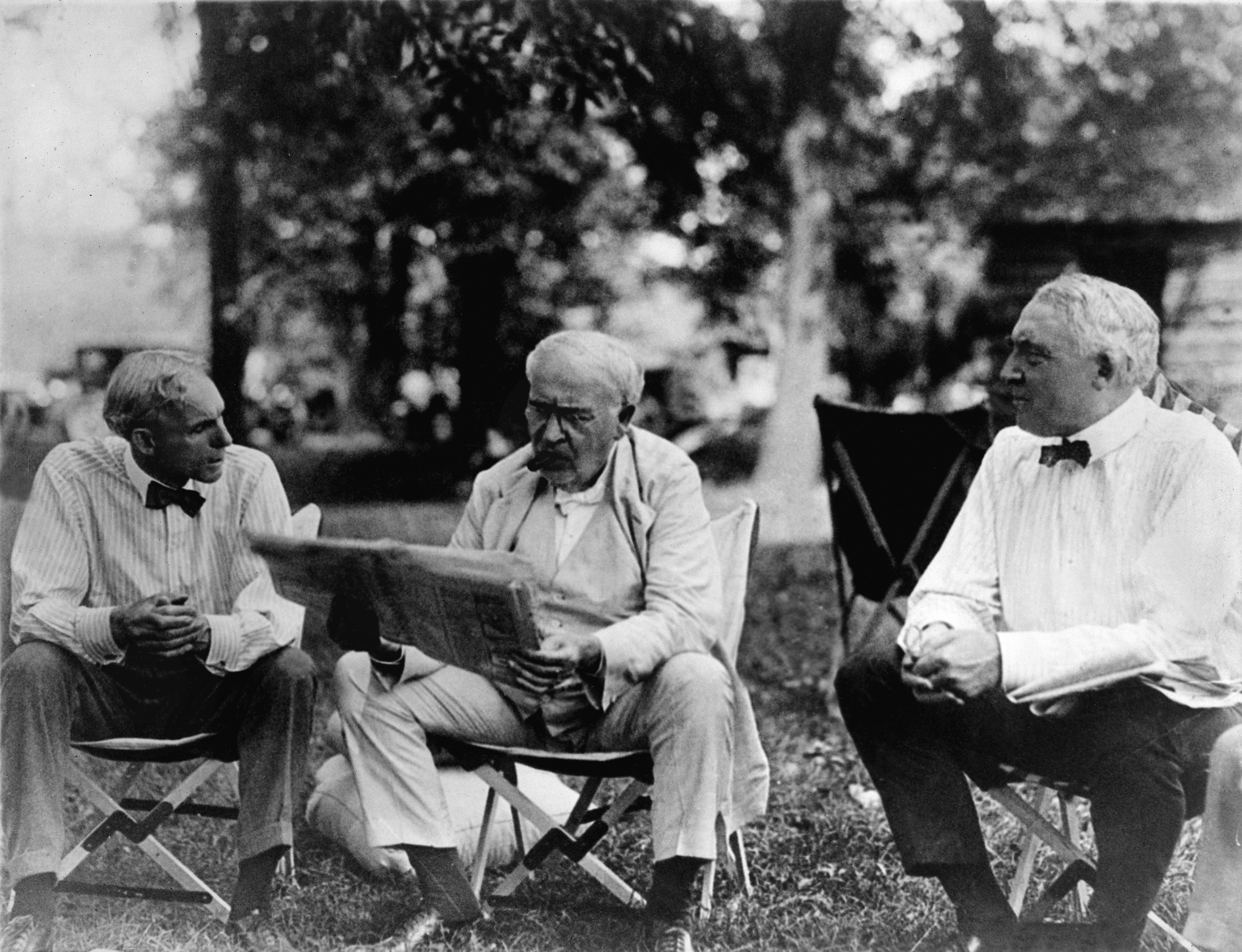 Ford, Edison, Harding and the Vagabonds — 1921