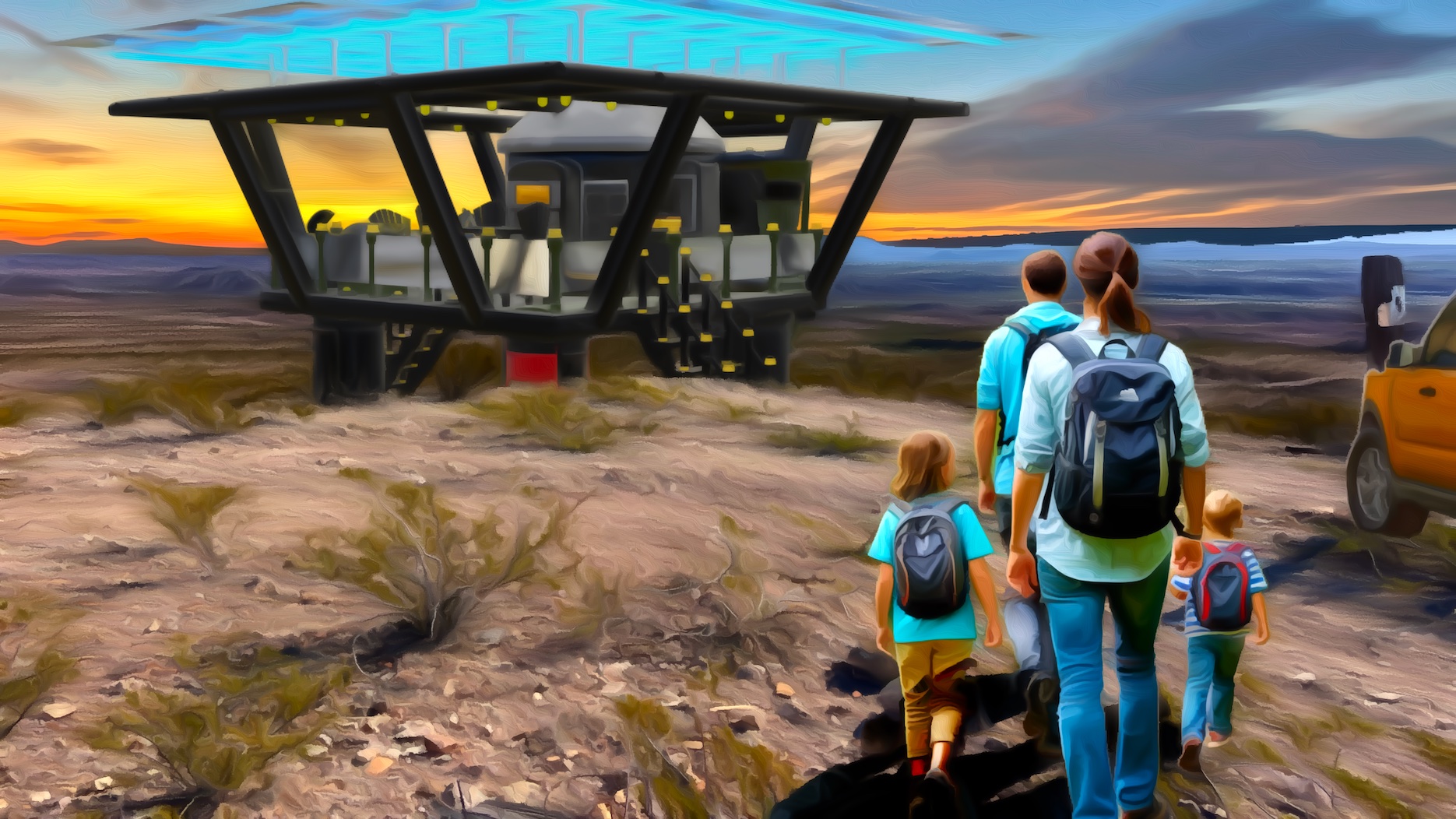 Desert Solar Hut — North Point, New Mexico